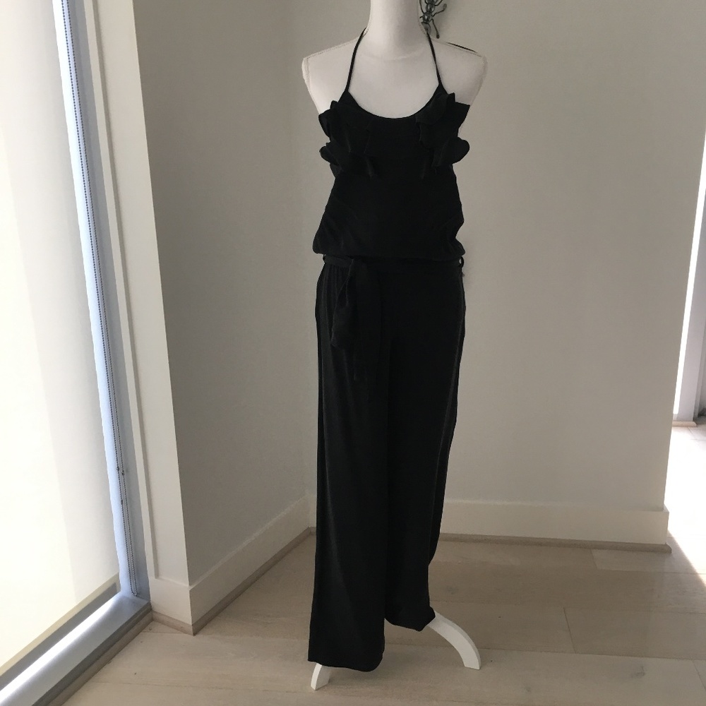 $250 STUDIO F FASHION PARTY ROMPER 100% SILK EU- Size S